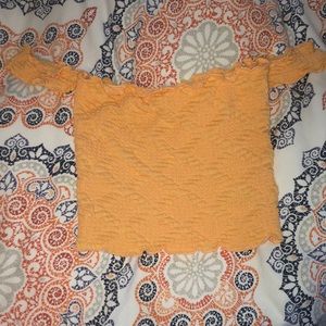 Urban Sunflower Off the Shoulder Top